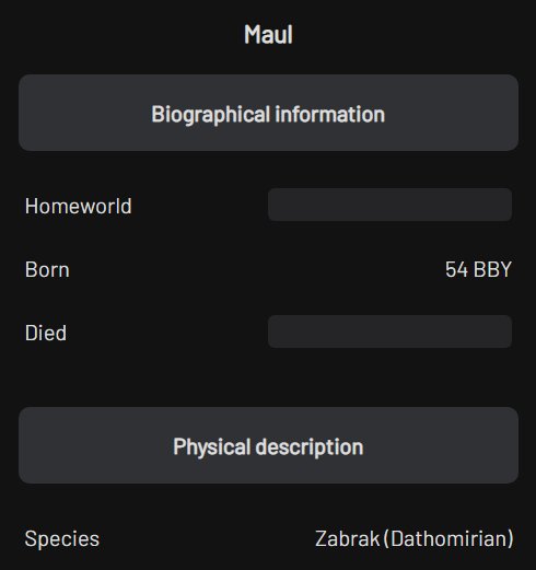 Info box with spoiler mode setting